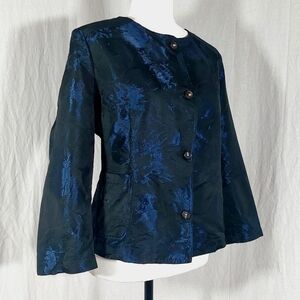 Massimo Alba black & blue textured jacquard jacket, XL, NWT